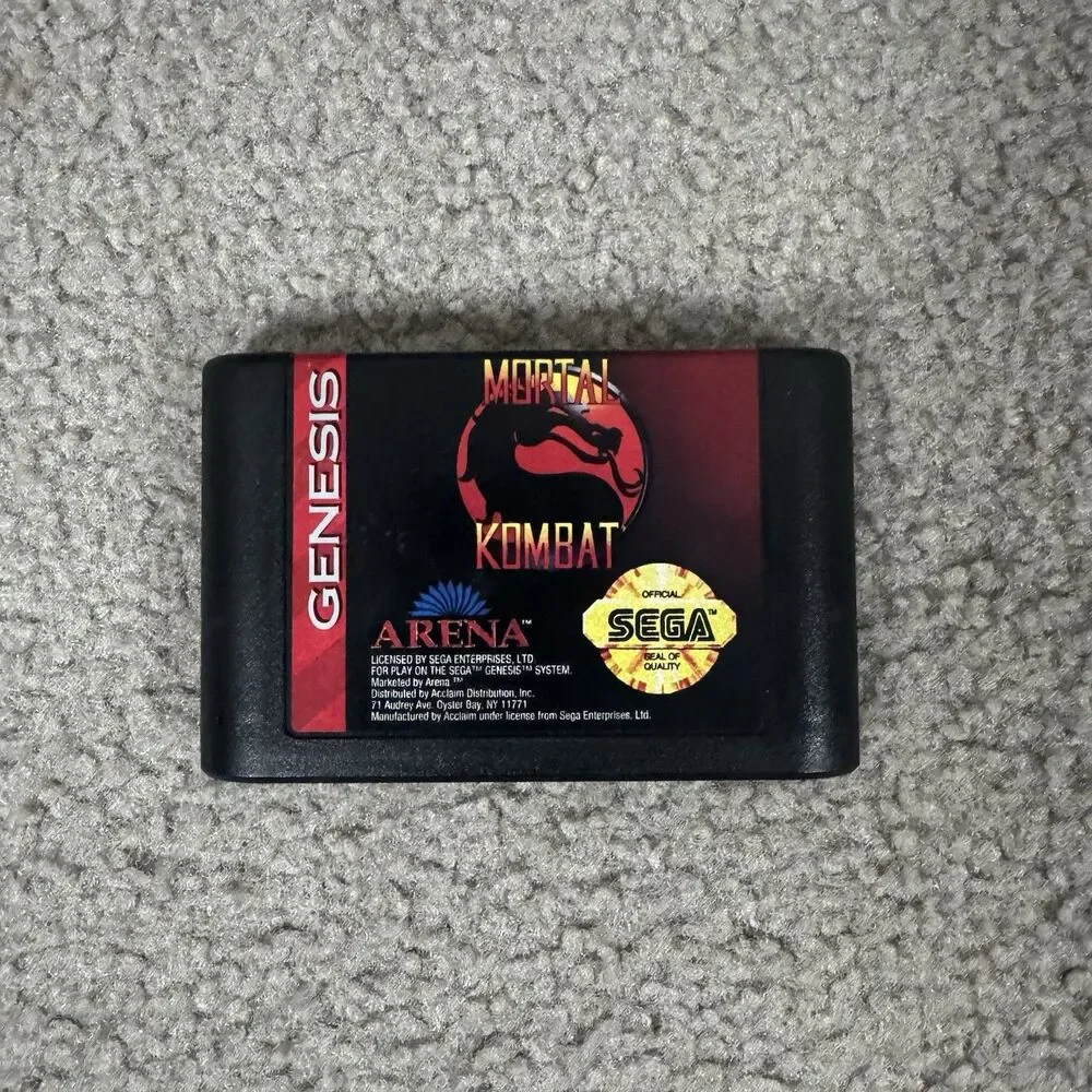 Mortal Kombat (Sega Genesis, 1993) CIB Complete in Box w/ Manual Tested
